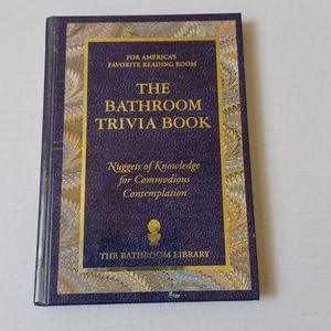 4/$40 Hardcover Bathroom Trivia Book - Vintage